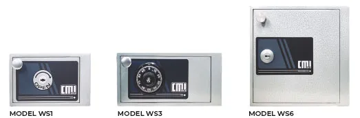 CMI Safe's WS1, 3 And 6 In-Wall Safes